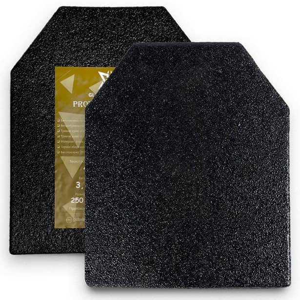 1 - Бонеплиты стальные 4 класса. Полимочевина. Вес 3.4 кг. Размер 25х30 см. Комплект - 2 шт