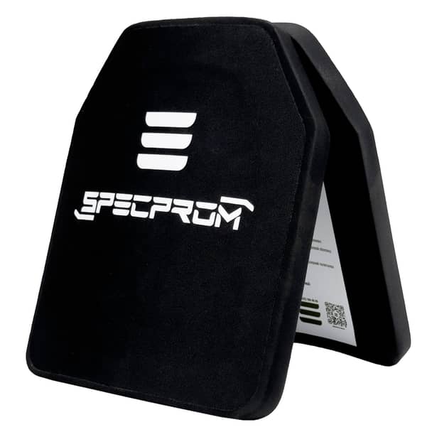3 - Керамічні бронепластини SPECPROM Sic+PE 6-го класу. Вага 2,3 кг. Розмір 25 на 30 см. Комплект - 2 шт.