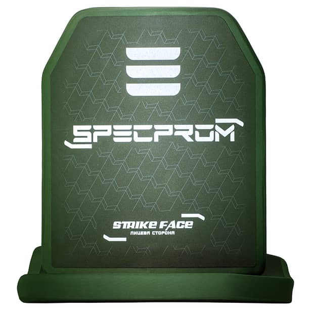 4 - Комплект керамических бронеплит SPECPROM 6-го класса. Вес 2.9 кг. Размер 25 на 30 см. Олива. 2 шт.