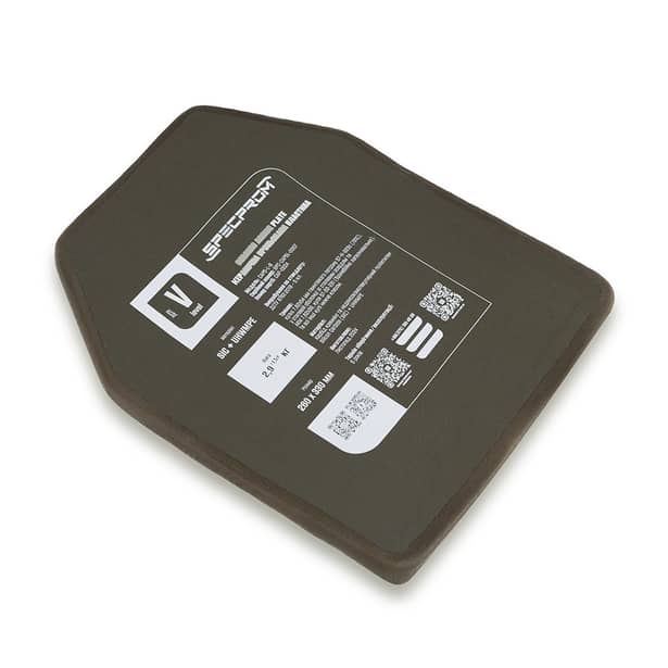 6 - Керамическая бронеплита S-Line 5-го класса SPECPROM. Вес 2.9 кг. Размер 26 на 33 см.