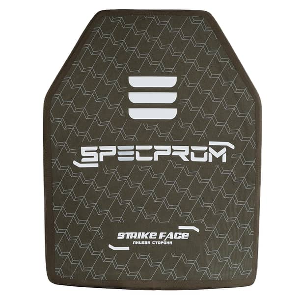 2 - Керамическая бронеплита S-Line 5-го класса SPECPROM. Вес 3.38 кг. Размер 27.5 на 35 см.