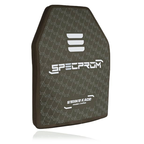 1 - Керамическая бронеплита S-Line 5-го класса SPECPROM. Вес 3.38 кг. Размер 27.5 на 35 см.