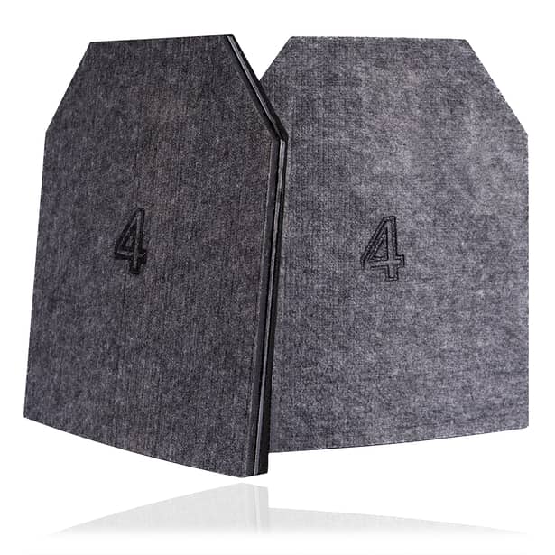 5 - Сталева бронеплита 4-го класу. Вага 3.7 кг. Розмір 27 на 33 см.