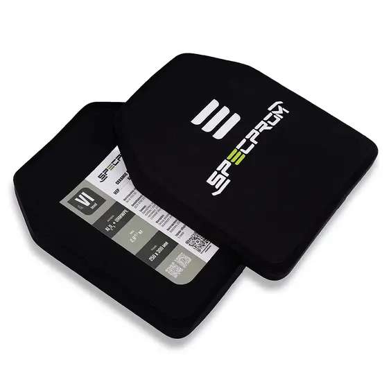 7 - Керамічна бронеплита 6-го класу SPECPROM. Вага 3.7 кг. Розмір 26 на 33 см