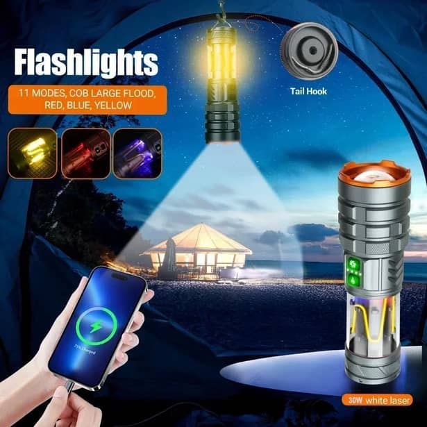 10 - Фонарь ручной YEMAO YM-G580 2500LM