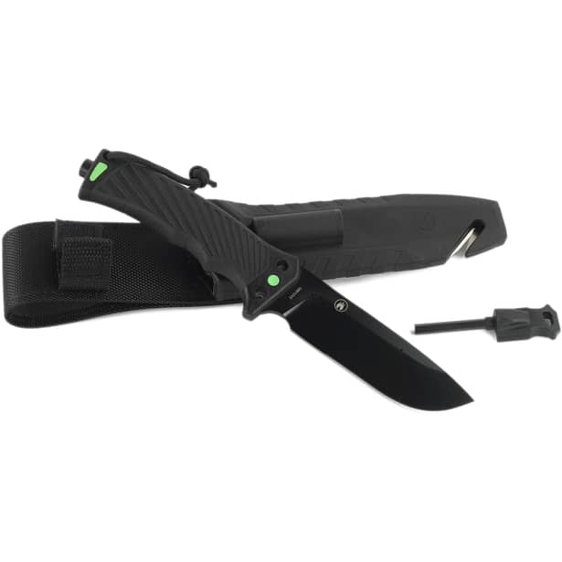 2 - Нож охотничий Ganzo G8012V2-BK с паракордом. Черный