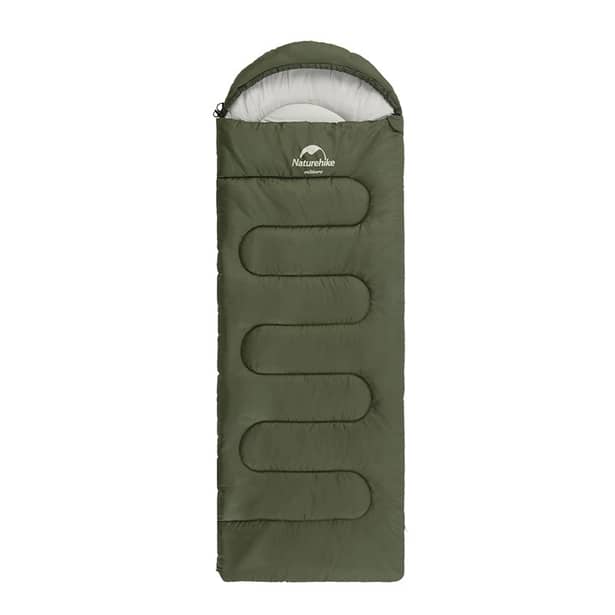 1 - Спальний мішок Naturehike Y150L NH21MSD08 правий. Темно-зелений