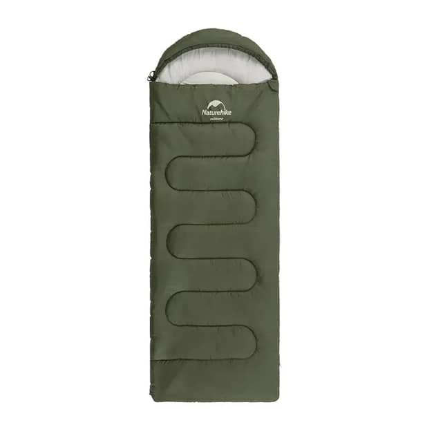 1 - Спальний мішок Naturehike Y150L NH21MSD08 лівий. Темно-зелений