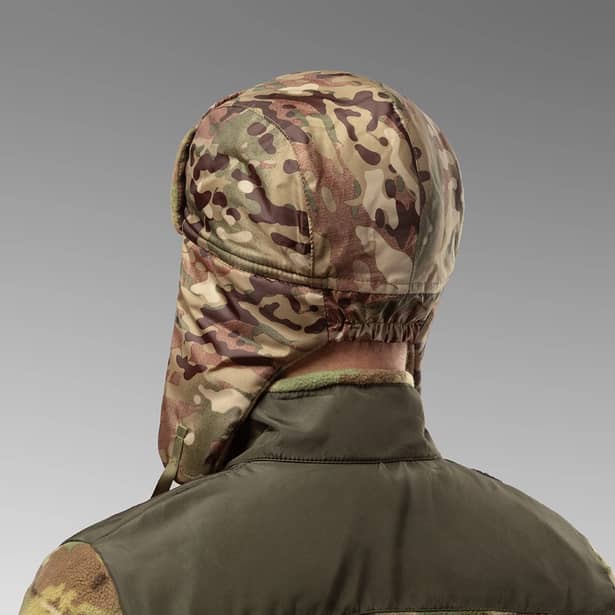 4 - Шапка вушанка плащівка-фліс. Мультикам