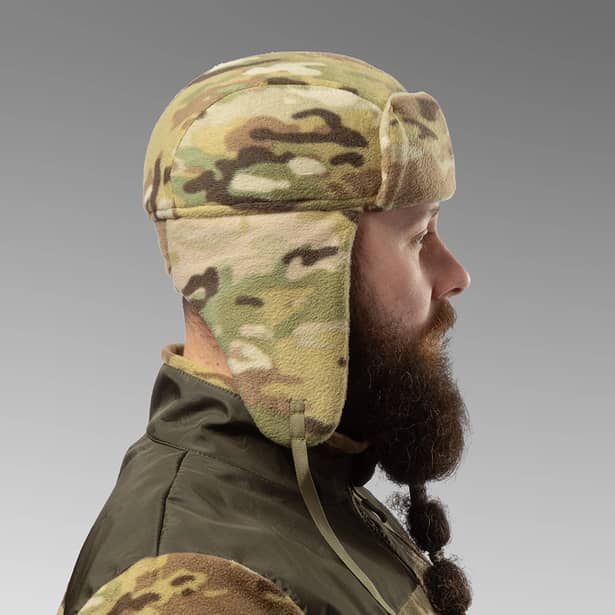 3 - Шапка вушанка флісова. Мультикам