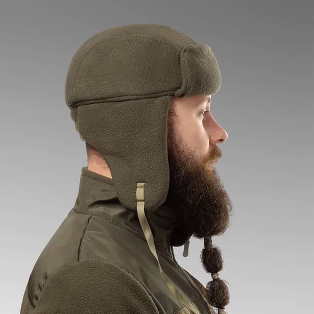 3 - Шапка вушанка флісова. Олива
