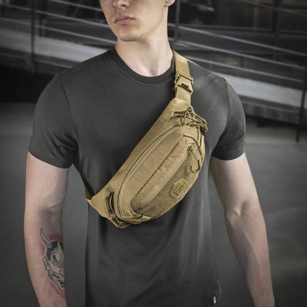 8 - Поясная сумка M-TAC  Waist Bag Elite Hex. Койот
