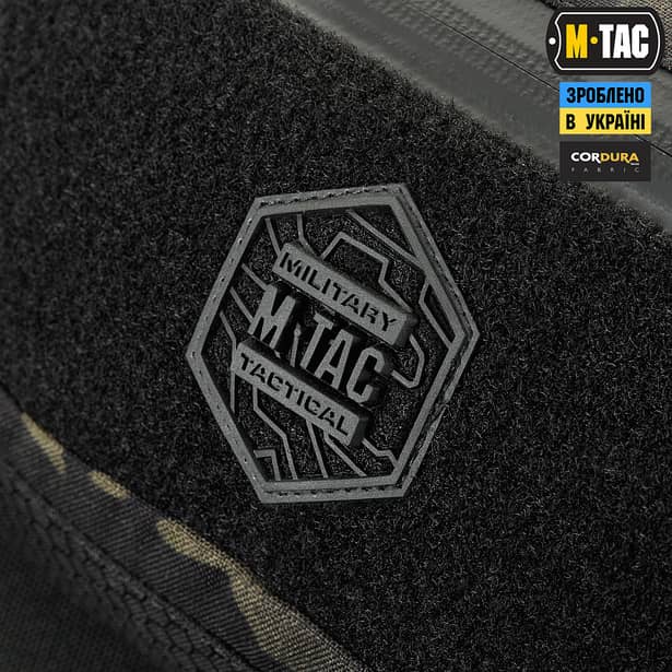 5 - Поясная сумка M-TAC  Waist Bag Elite Hex. Мультикам-черный