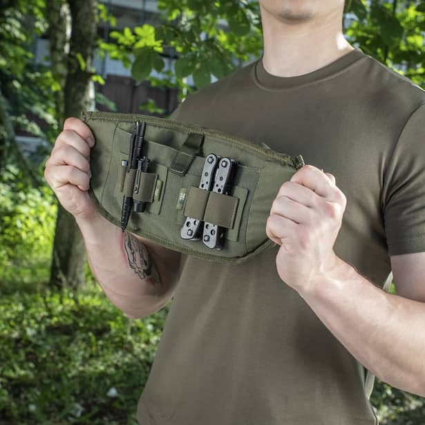 12 - Поясная сумка M-TAC  Waist Bag Elite Hex. Олива