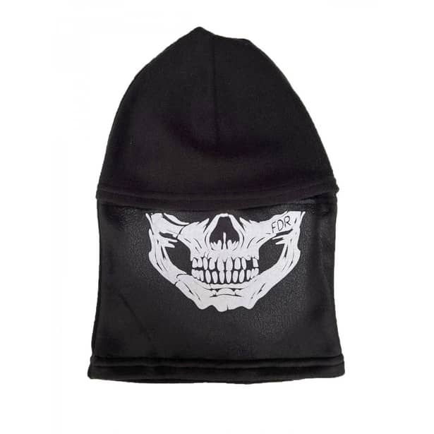 4 - Балаклава флісова Pancer Череп. Чорний