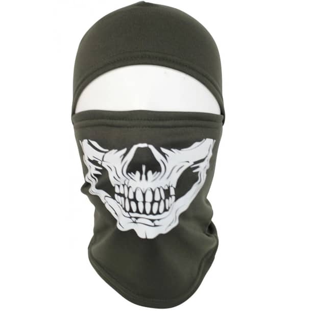 1 - Балаклава флісова Pancer Череп. Олива