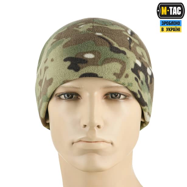 2 - Шапка флісова M-Tac Watch Cap Elite із Slimtex. Мультикам