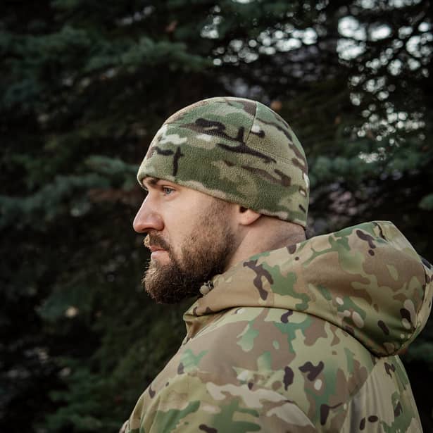 6 - Шапка флісова M-Tac Watch Cap Elite із Slimtex. Мультикам