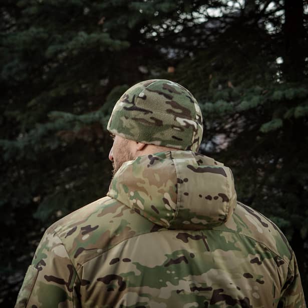 7 - Шапка флісова M-Tac Watch Cap Elite із Slimtex. Мультикам