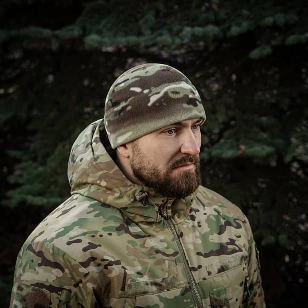 9 - Шапка флісова M-Tac Watch Cap Elite із Slimtex. Мультикам