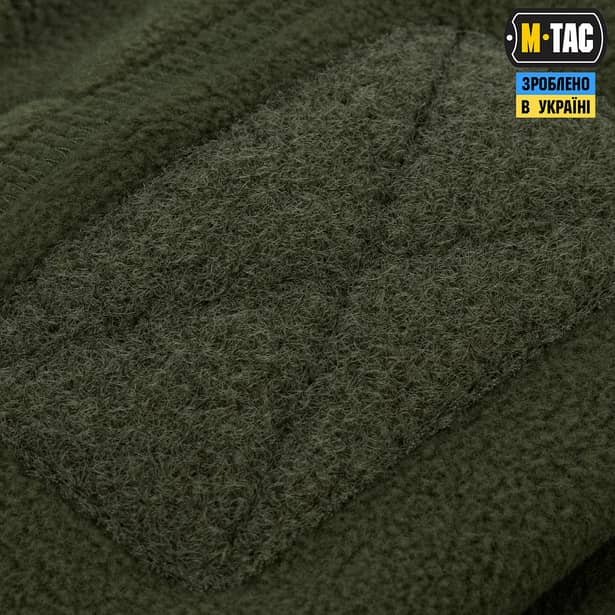 6 - Шапка флісова M-Tac Watch Cap Elite з Velcro. Олива