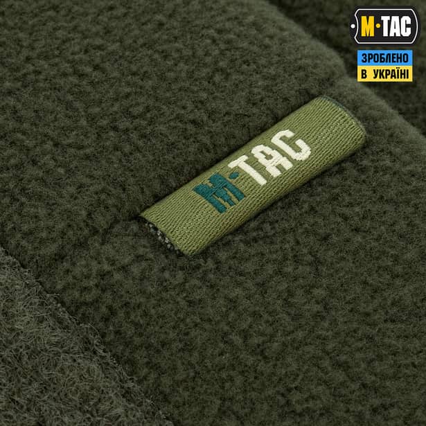 7 - Шапка флісова M-Tac Watch Cap Elite з Velcro. Олива