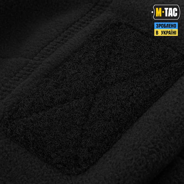 6 - Шапка флісова M-Tac Watch Cap Elite з Velcro. Чорний