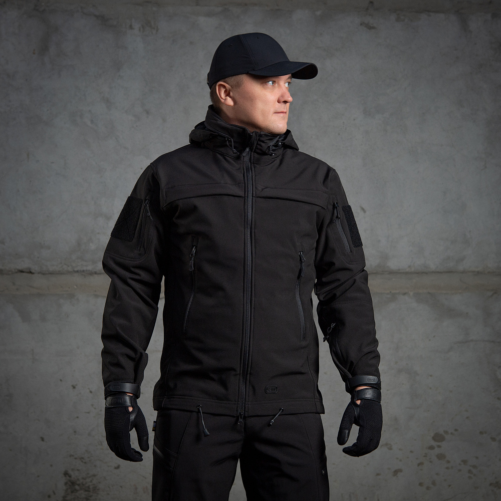 9 - Куртка M-Tac Soft Shell Police. Чорна