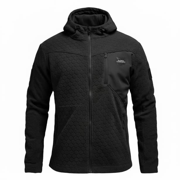 1 - Кофта флисовая Global Ballistics HexaGon. Черный