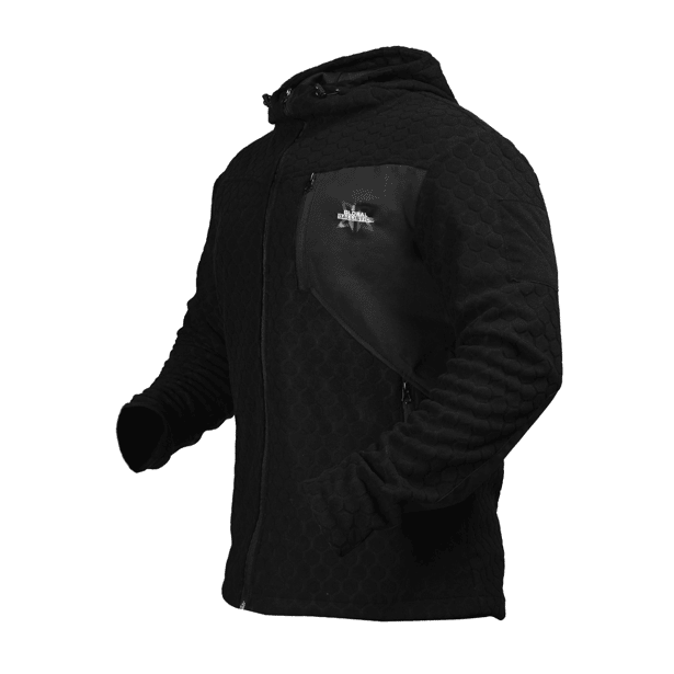 2 - Кофта флисовая Global Ballistics HexaGon. Черный