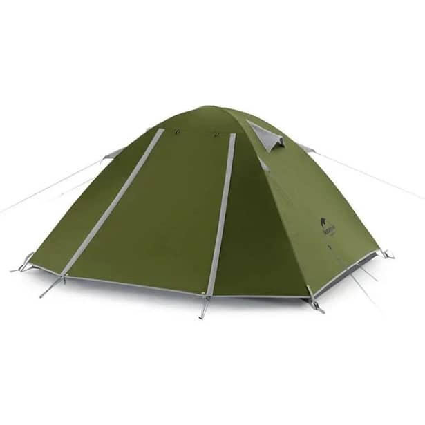 1 - Палатка четырехместная Naturehike P-Series NH18Z044-P, 210T/65D. Хаки