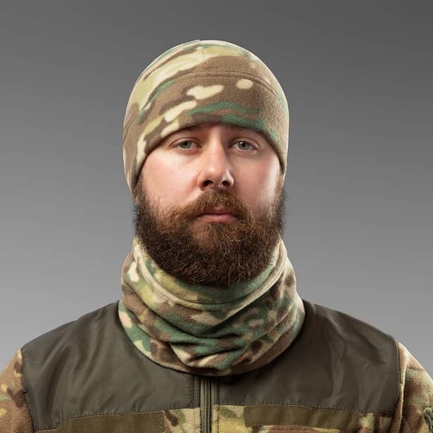 6 - Флісовий набір аксесуарів SPECPROM: шапка + рукавички + баф. Мультикам