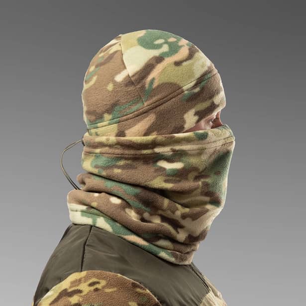 12 - Флісовий набір аксесуарів SPECPROM: шапка + рукавички + баф. Мультикам