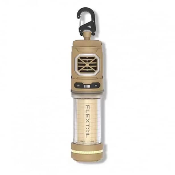 1 - Портативний фумігатор-ліхтар кемпінговий Flextail Tiny Repel S. Бежевий