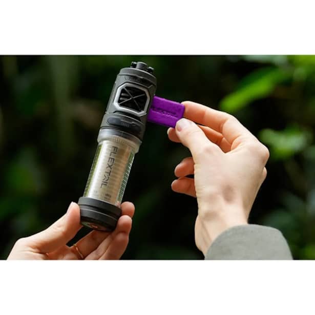 2 - Портативний фумігатор-ліхтар кемпінговий Flextail Tiny Repel S. Бежевий