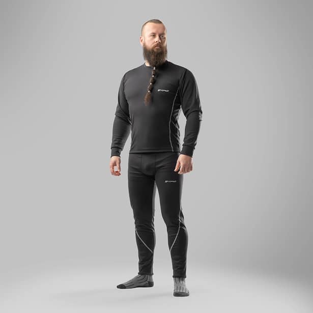 2 - Комплект термобелья SPECPROM мужской из микродайвинга. Черный