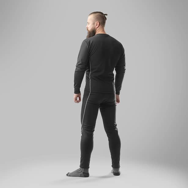 6 - Комплект термобелья SPECPROM мужской из микродайвинга. Черный