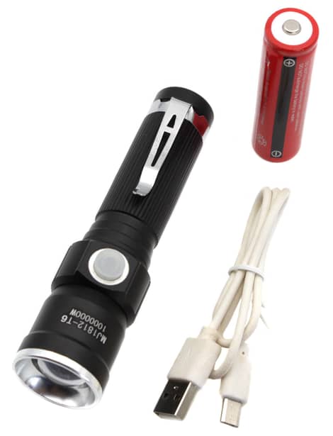 2 - Ліхтар ручний Police BL-1812-T6 RB203, Чорний