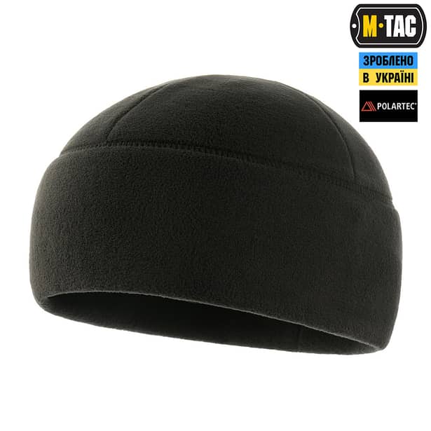 2 - Шапка флісова M-Tac Watch Cap Polartec. Чорний