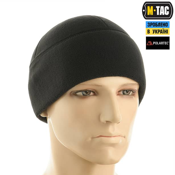 4 - Шапка флісова M-Tac Watch Cap Polartec. Чорний