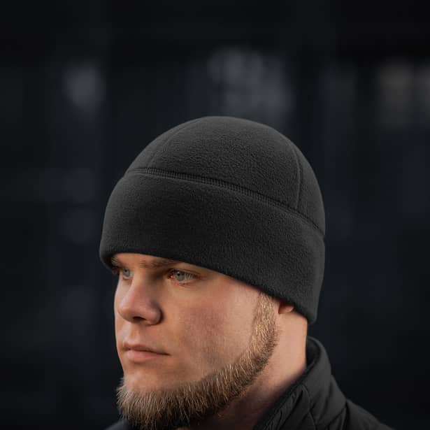7 - Шапка флісова M-Tac Watch Cap Polartec. Чорний