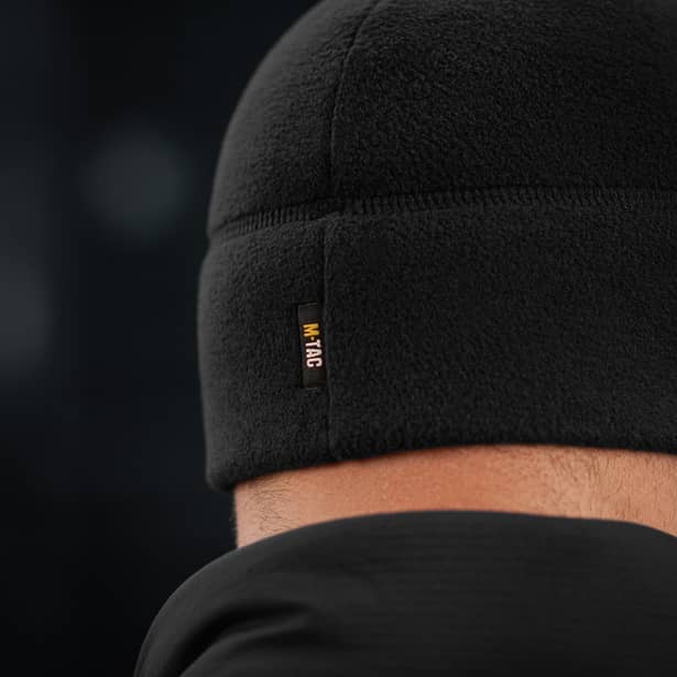 9 - Шапка флісова M-Tac Watch Cap Polartec. Чорний