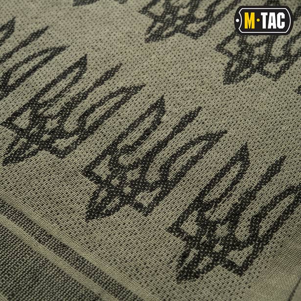 3 - Шарф шемаг, арафатка M-Tac с тризубом. Зеленый