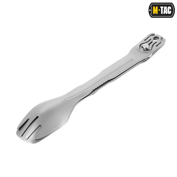16 - Набір столових приборів M-Tac роз'ємний (ложка+виделка+ніж). Сірий