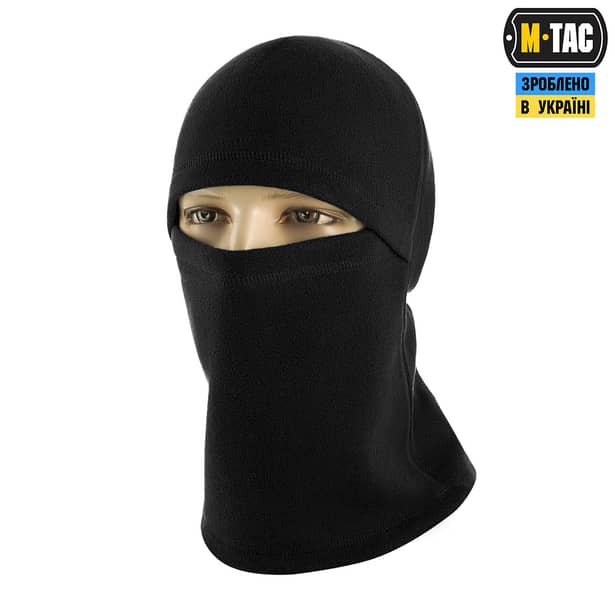 1 - Балаклава-ніндзя M-Tac Elite фліс (320г/м2) Чорний