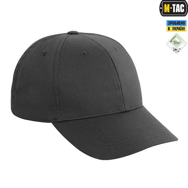 4 - Тактична кепка M-Tac Elite Flex ріп-стоп. Сірий