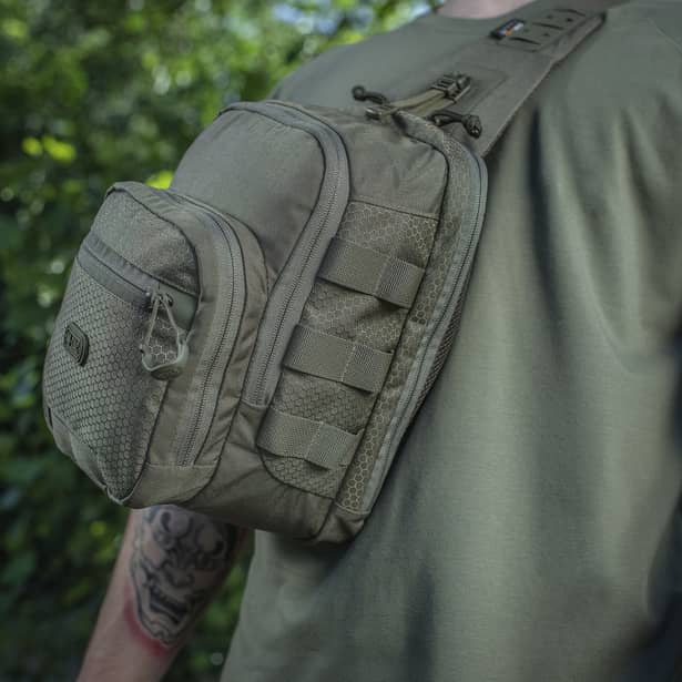 6 - Сумка через плече M-Tac Cross Bag Elite Hex. Олива