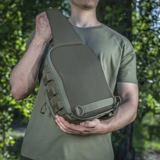 9 - Сумка через плече M-Tac Cross Bag Elite Hex. Олива