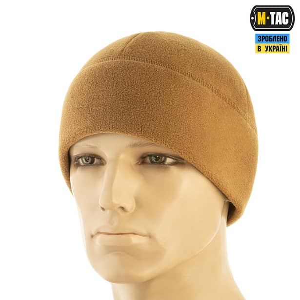 1 - Шапка флісова M-Tac Watch Cap Elite із Slimtex. Койот