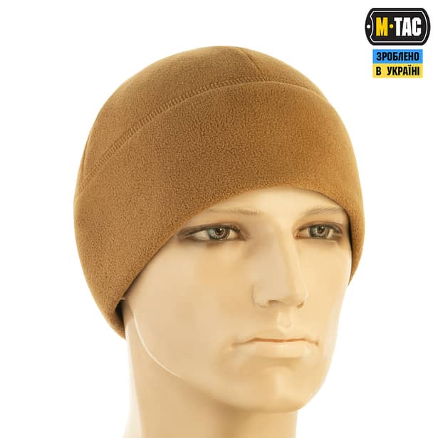 2 - Шапка флісова M-Tac Watch Cap Elite із Slimtex. Койот